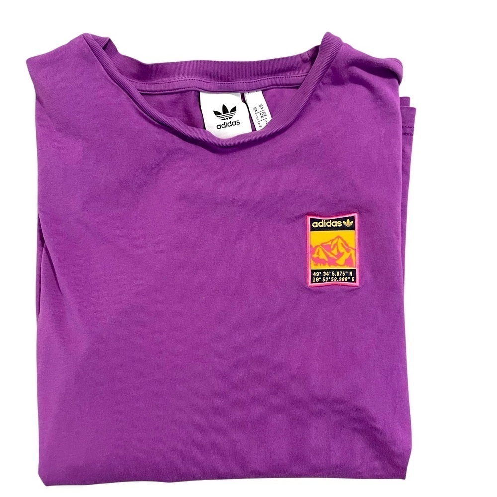 Men’s Adidas Medium Tee. Purple.​​​​​​​